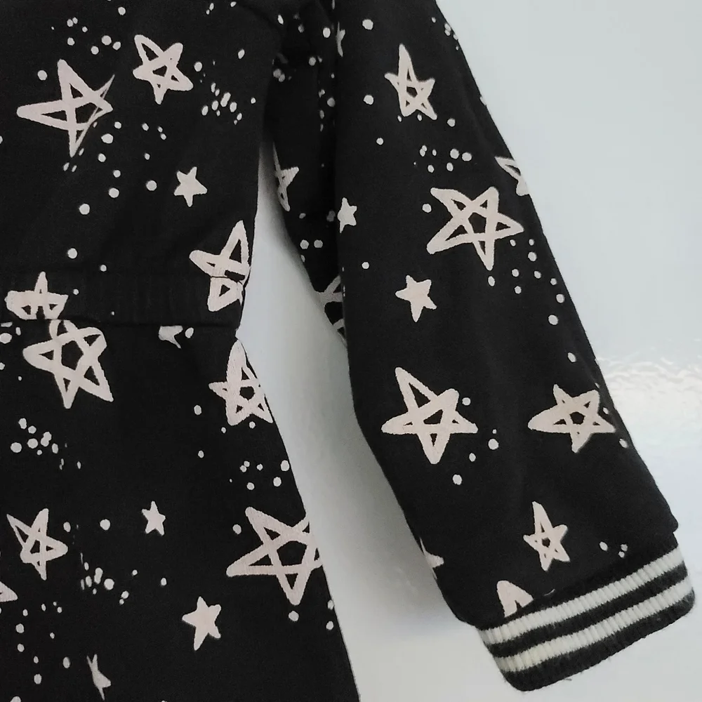 Gymboree Black Star Long Sleeve Skater Dress